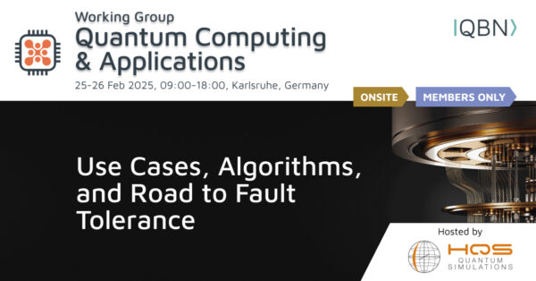 QBN WG Quantum Computing & Applications 2025 at HQS