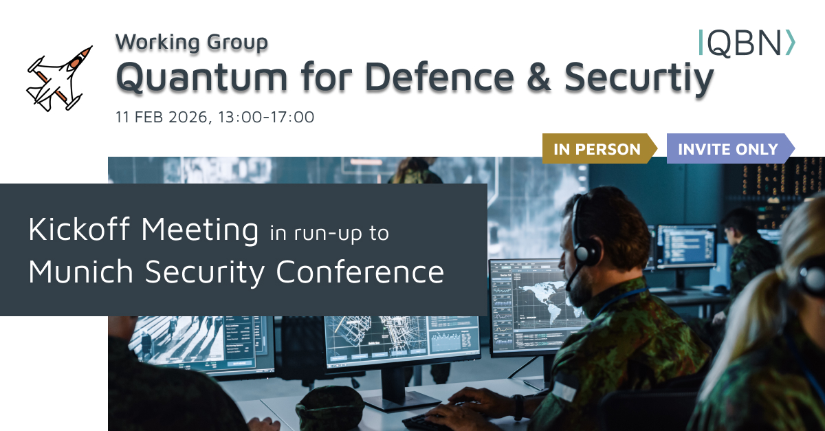 QBN WG Quantum for Defence & Security - kickoff meeting