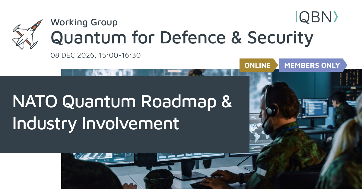 WG Quantum Technologies for Defence and Security